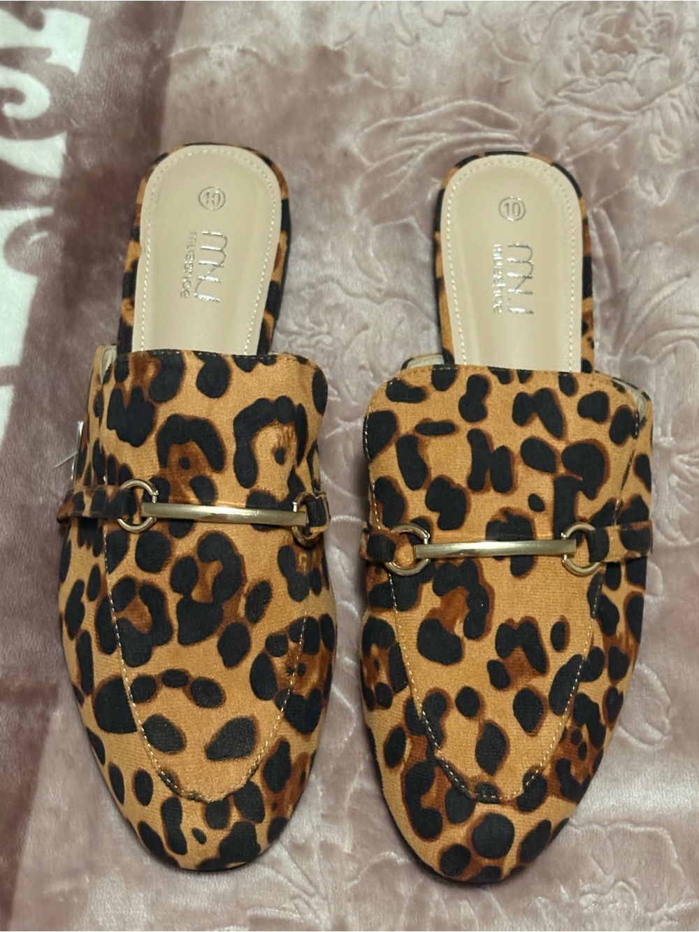 Mi Leopard Print Slip-On Loafers - Brown Animal Print